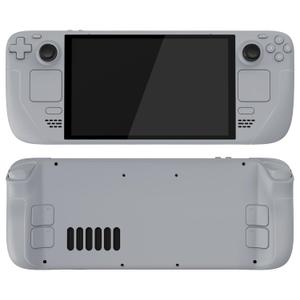 EXtremeRate Replacement Full Set Housing Shell with Buttons for Steam Deck OLED Handheld Console, Custom DIY New Hope Gray Faceplate Back Plate Trackpad Case for Steam Deck OLED Console