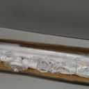 Tension Shower Curtain Rod No Drilling,Adjustable 51-128 In, White