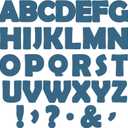 300 PCS Large 7" Font Navy Bulletin Board Letters and Punctuation Cutouts Set Slate Blue Theme Decoration Letters for Classroom Alphabet Poster Wall Bulletin Board Display Home School Decor