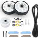 For Maytag Neptune 3000 Series MDE6000AYW MDE5500AYW Dryer Repair Kit Replaces Drum Rollers 12001541 303373K W10116741 303373, Belt 33002535 WP33002535 33001777, Idler Pulley 6-3700340 WP6-3700340