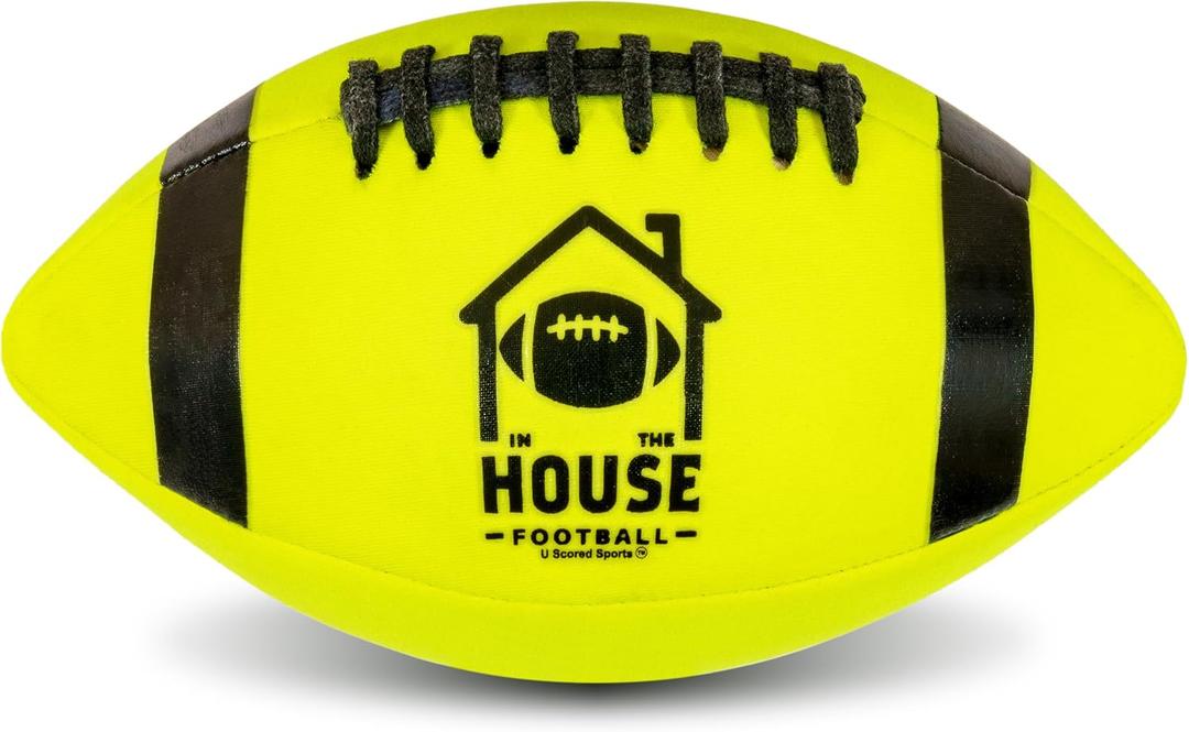 in The House Football Soft Indoor Football for Kids (Ages 3+) & Adults | Lightweight & Safe for Inside Play | Perfect for Rainy Days, Dorm Rooms, Living Rooms & More | Gift for Boys