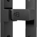 ETEKJOY Heavy-Duty Flip Latch Lock 90/180 Degree Sliding/Swinging Door Lock Latch Bolt for Gate Barn Garage Garden Fence Shed Window Cabinet (90 Degree, Black)
