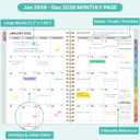 3 x 2026 Appointment Book, 30 Minutes-Hourly, Weekly  Monthly Calendar Planner 2026, Jan 2026 - Dec 2026, 6.2'' x 8.4'', 2026 Daily Planner with Tabs Pocket, Flexible Cover, Great for Office, Home, School (Turquoise)