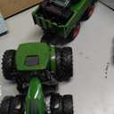 Remote Control Tractor Farm Playset 2.4Ghz Electronic RC Tractor with Trailer and Timber Truck, Farm Toys Set with Wood Grabber Multifunctional headers Farmers for Kids Age 3-6 Years Old