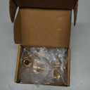 10 Pack 1-1/4 Inch Brushed Gold Cabinet Knobs Gold Drawer Knobs Round Gold Cabinet Pulls, ZK2302 Kitchen Hardware for Cabinets Drawers Bedroom Dresser Cupboard Bathroom Vanity Closet