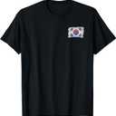 South Korea Korean National Flag Soul T-Shirt (S, Black)