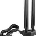 WiFi 6 6E Tri-Band 2.4GHz 5 GHz 6GHz Magnetic Base RP-SMA Antenna Boosts Signal for PC Desktop Computer Bluetooth Card WiFi 6E Card Gaming Motherboard