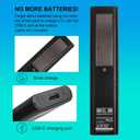 for Samsung Frame Smart TV Remote Replacement: Solar Powered USB-C Fast Charge, 6-12 Months Battery Life, Voice Bluetooth Controller Compatible with Samsung 2020-2025 Neo QLED 4K Smart TVs