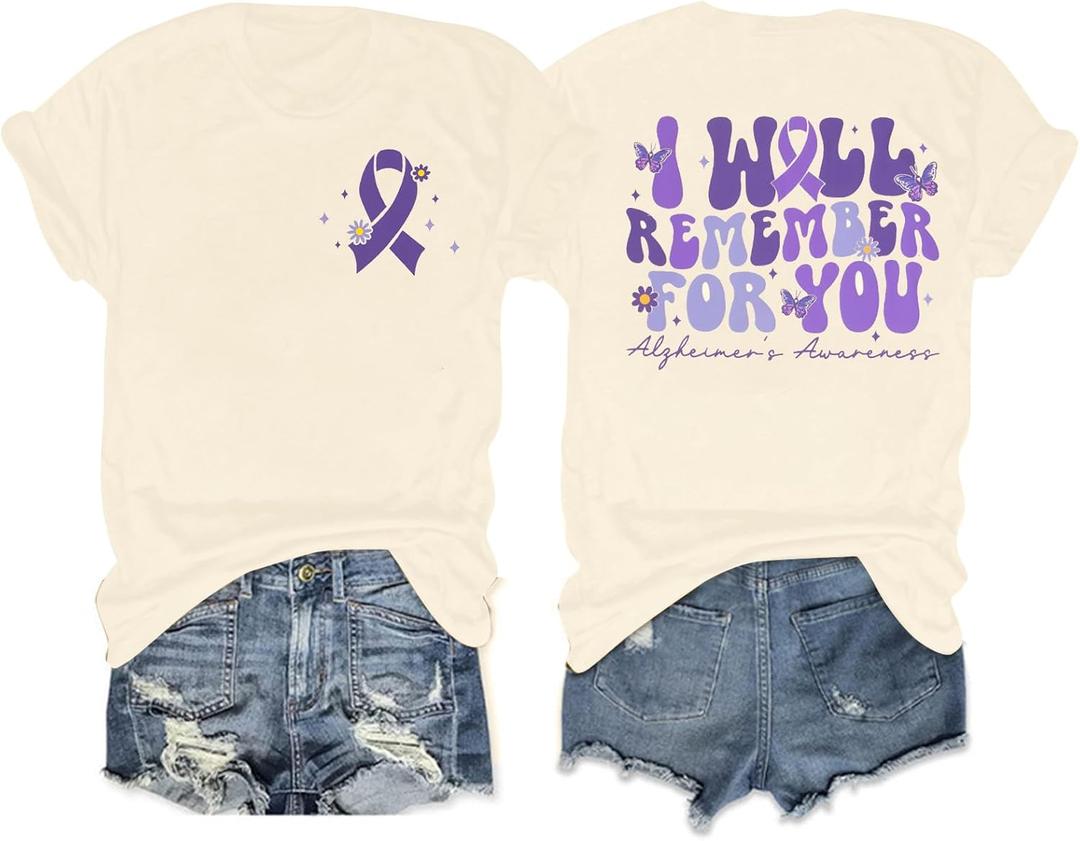 MOUSYA Childhood Cancer Awareness T Shirt Gold Ribbon Pediatric Cancer Shirts Gift T-Shirt (L)