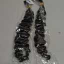 Luxvogue Braiding Human Hair 100g 18 Inch Deep Water Wave Bulk Human Hair for Braiding No Weft Brazilian Virgin Curly 11A Human Hair Extensions for Boho Braids