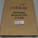 Funny Christmas Party Favors for Adults -12 Pack Empty DIY Recovery Kit Bottles for Holiday Office Parties, Funny Stocking Stuffers and Gag Gifts - Useful Secret Santa & White Elephant Thank You Jar