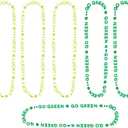 2 x Amscan Festive Multicolor St. Pat's Glow In The Dark Word Beads - 33" (Pack of 6) - Eye-Catching Design - Perfect for St. Patrick's Day & Night Celebrations