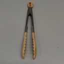 Boxiki Kitchen Tongs for Cooking with Wooden Tips - Wooden Tongs Ideal for BBQ, Salad, Toaster, Bread & Pickles - Made of Natural Olive Wood, Size 12 Inch