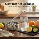 Hand Juicer Squeezer, Heavy Duty Stainless Steel Manual Citrus Juicer Press, for Lime Orange Grapefruit Tangerine, Easy Clean & Dishwasher Safe