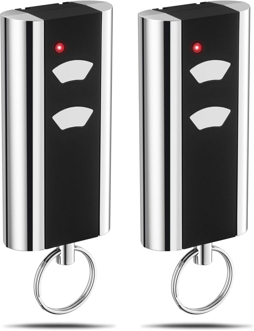 2 Garage Door Opener Remote for LiftMaster Chamberlain Craftsman Openers Since 1993, Replace 893MAX 890MAX 893LM 973LM 373LM (Black-2 Pack)