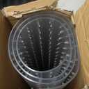 Office Chair Mat for Low Pile Carpet with Lip, 45" x 53" Clear Plastic Floor Protector, Heavy Duty Desk Chair Mat for Rolling Chairs, Smooth Glide Computer Mat for Home Office