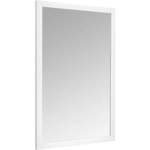 Basics Rectangular Wall Mount Mirror 24" x 36", Standard Trim, White