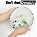 Artoid Mode Flower Clover Shamrock St.Patrick's Day Kitchen Dish Towels, 18x26 Inch Farmhouse Holiday Spring Decoration Cleaning Set of 2