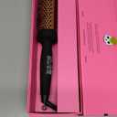 amika blowout babe thermal ionic hairbrush ionic ceramic round hot styling brush for smoothing & volume, add shine & tame frizz (barrel 1.5) styling tool (black)