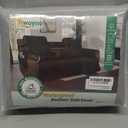 VANSOFY Loveseat Recliner Cover with Console 100% Waterproof Sofa Slipcovers Non-Slip Reclining Couch Covers Split Sofa Cover Furniture Protector for Pets, Dogs(Chocolate) (2 Seater+Console)