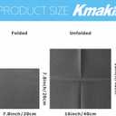 2 x KMAKII Black Disposable Dinner Napkins Linen-Feel Colored Paper Napkins Premium Cloth Like Napkins Ideal For Restaurant, Events, Weddings&Party,50 Pack 16 x 16 inches