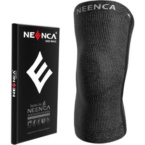 NEENCA Knee Compression Sleeve  Knee Brace for Women Men, Knee Pain Joint Pain Relief, Swelling, Inflammation, Circulation (Medium, Black)