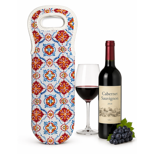 Watercolor Neoprene Wine Bag