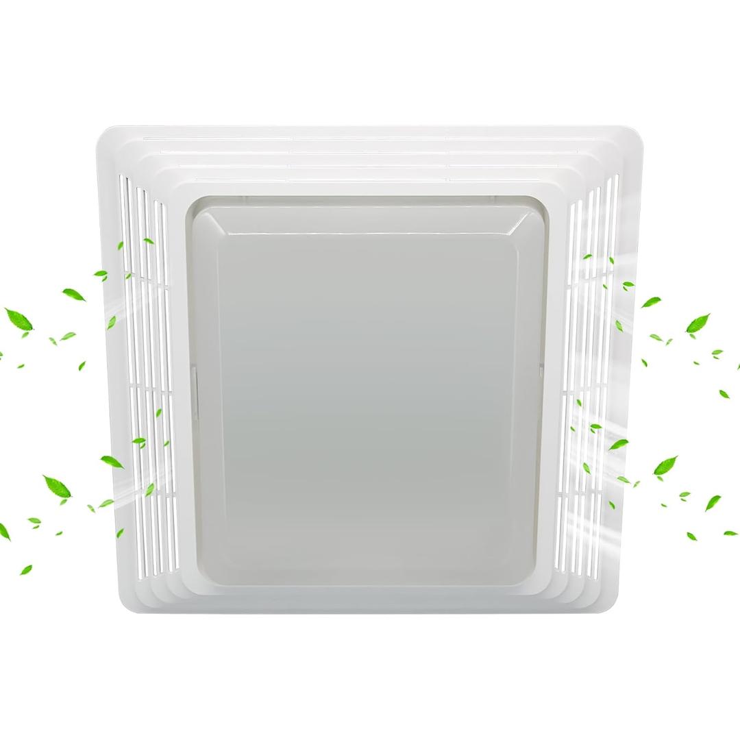 S97014094 Bathroom Fan Cover Grille and Lens Replace for Broan NuTon S97014094A, S97014094B, 97014094B and 97014094A, Fit for 678, 679, 679FL, 679FLT, 680, 680FL, 680FLT, HD50L, HD80L, 678C