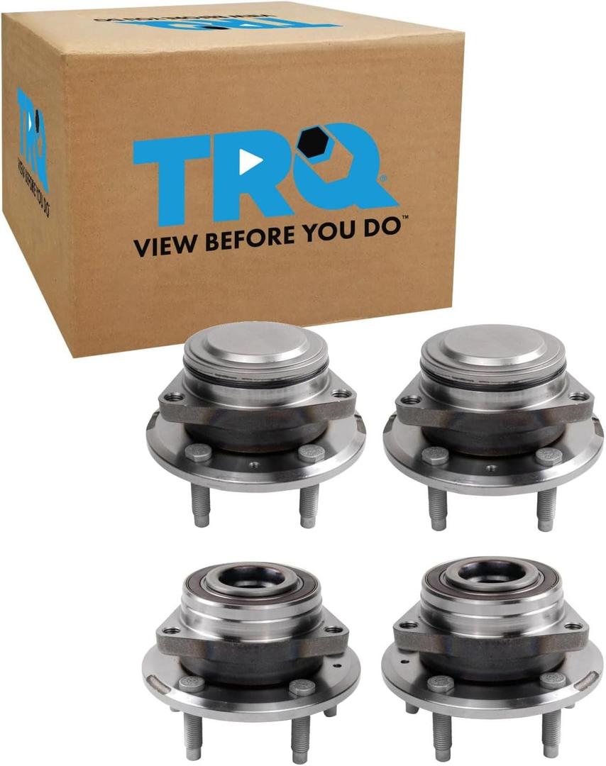TRQ 2 Piece Wheel Bearing & Hub Assembly Set Compatible with 2021 Chevrolet Equinox GMC Terrain