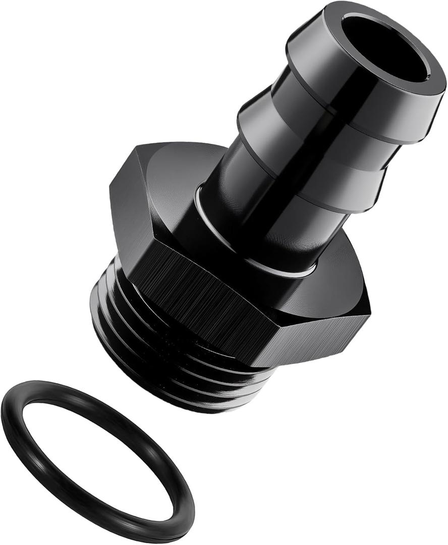 EVIL ENERGY 8AN ORB Male to 1/2" Barb Straight Fitting Adapter