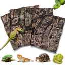 4pcs Rock Terrarium Background,3D Reptile Tank Background Board,Amphibian Stereo Backdrop Wall,Lizard Snake Gecko Spider Chameleon Turtle Fish pet silo Background Decorative Panel