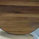 Extra Large 22INCH Premium Acacia Wood Tray Round Ottoman Tray with Handles Wooden Serving Tray Multi-Use for Dinner Breakfast in Bed Coffee Table Snack Entertaining Guests