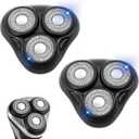 2PACKBlack Universal Rotary Replacement Shaver Head,Compatible with Remington Shaver Series,for R3,R4,R5,R6,R7,R8,SP-3141 and SP-5161 Foils/Blades