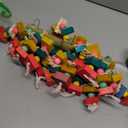 Parrot Toys for Large Birds, Multicolored Wooden Blocks Bird Chewing Toy Parrot Cage Bite Toy for Macaws Cokatoos African Grey and Large Medium Parrot Birds (Block)