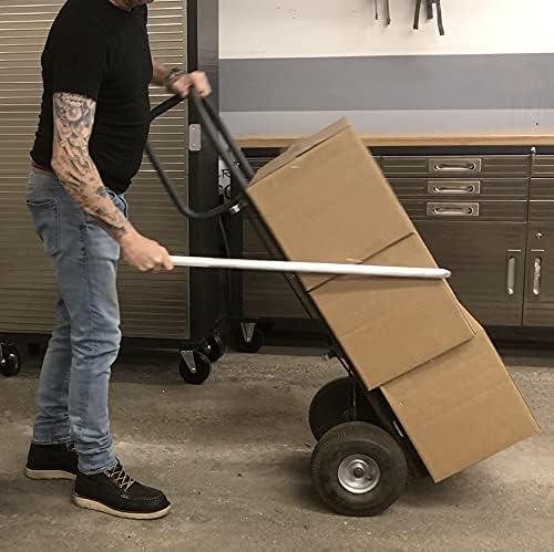 Kickboxer Hand Truck Dolly Box Leverage Bar - Slide Boxes Off 2-Wheeled Dolly From Bottom for Neatly Stacked Moving/Shipping - Hook to Tilt Backward