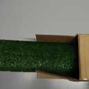 Heyroll Artificial Grass 4X6FT, 0.4" Pile Height Green Fake Grass Mat, Synthetic Turf Rug Indoor Outdoor Lawn Pet Dogs for Garden, Balcony, Patio with Drainage Holes, Customized Sizes