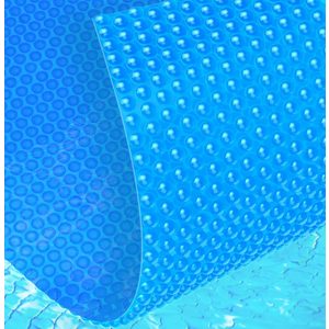 Abimars 16 Mil Solar Pool Cover with UPF 50+ UV Protection, 12’ x 24’ Rectangle Pool Solar Blanket for Inground & Above Ground Pools, 1600 Series, Heat/Chemical Resistant Cover, Blue