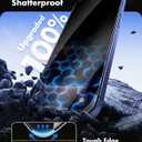 UNBREAKcable for iPhone 17 Pro Privacy Screen Protector QuickSet Box, 25 Anti-Spy Tempered Glass, 9H+ Hardness, Case-Friendly, Bubble-Free, Anti-Fingerprint, for Apple 17Pro - 2 Pack 6.3"