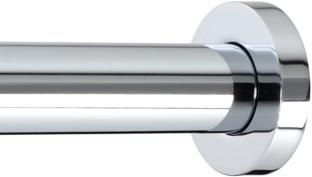 Ivilon Shower Tension Curtain Rod - Adjustable Tension Rod for Shower Curtains, Bathroom, or Windows, Easy to Install, No Drilling Required, Rustproof, Spring Loaded, Adjustable 36 to 54 Inch Chrome