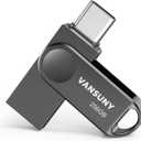Vansuny 256GB Dual USB Type-C Flash Drive 2 in 1 OTG USB 3.0 Thumb Drive UDP-Tech Waterproof Metal Pen Drive for iPhone 15,Android Smartphones,Tablet,Laptop,PC
