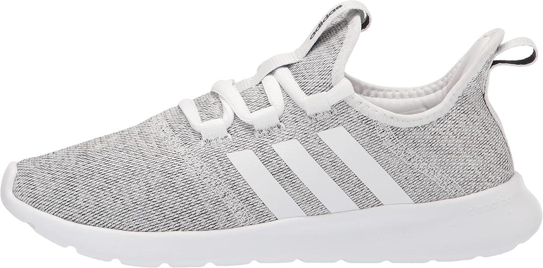 adidas Women's Cloudfoam Pure 2.0 Running Shoe (8, Cloud White/Cloud White/Core Black)