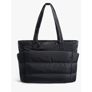 BAGSMART Tote Bag for Women, Lightweight Puffy Tote Bag with Compartments Shoulder Bag Handbag for Travel, Work, Gym