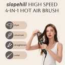 slopehill Upgraded 2026 Hair Blow Dryer Brush, Ultra-Fast Drying All in One Ionic Oval Hot Air Brush Adds Shine, Volume, Fullness & Smooth for Long Hair, Frizz-Free Shiny Hair, 8 Mode 60 &75mm Brush