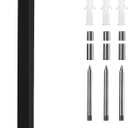 9 Inch Modern House Numbers For Outside Metal,Large Address Numbers For House Matte Black Outdoor Floating Flush Mount Vertical Horizontal Zinc Home Address Numbers 1