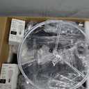 BZZMMB 24.5" Black Lamps Set of 2, Modern Table Lamps for Living Room with USB C+A Ports, Creative Stripe Touch Lamps for Nightstand, 2 Bulbs Included