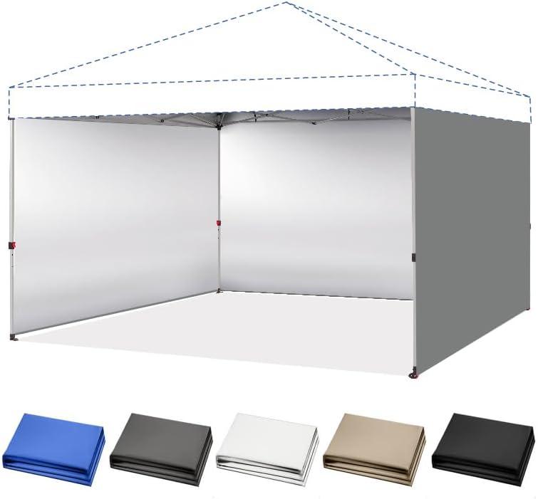CROWN SHADES 12x12 Canopy Sidewalls (4pck) - Side Walls 12x12, Sidewalls for Canopy - Canopy Cover, Tent Accessories, Gray