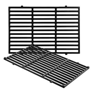 17.5 Inch 7638 7525 65906 Grates Replacement Parts for Weber Spirit 300 Series Grill Grate Spirit E-310 E-330 S-310 S-315 Spirit ii E-310 Genesis Silver B/ C Gold B/ C Spirit 700 Cast Iron Cooking Grate
