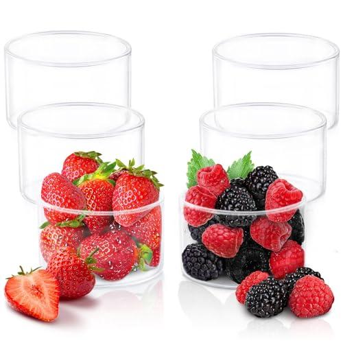 Borosil VCSK105 Vision Classic Small Katori Bowl [Set of 6] Lightweight Durable Glass, Odorless, Dishwasher Safe | 3.5 Ounce Glass Bowls