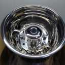 4pc 19.5" Polished Stainless Steel Dually Wheel Simulators,Nice Lookingand Durable Bolt On Wheel Cover, 10 Lug 5 Hand Hole Hubcaps Fit for 2005-2021 Ford F450/F550 with Installation Tool 9F10