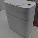 JOYBOS Bathroom Trash Can with Lid Automatic Garbage Can, 3 Gallon Slim Electric Waterproof Narrow Small Garbage Bin,Plastic Trash Bin, 14 L Motion Sensor Rubbish Can for Bedroom Office Toilet